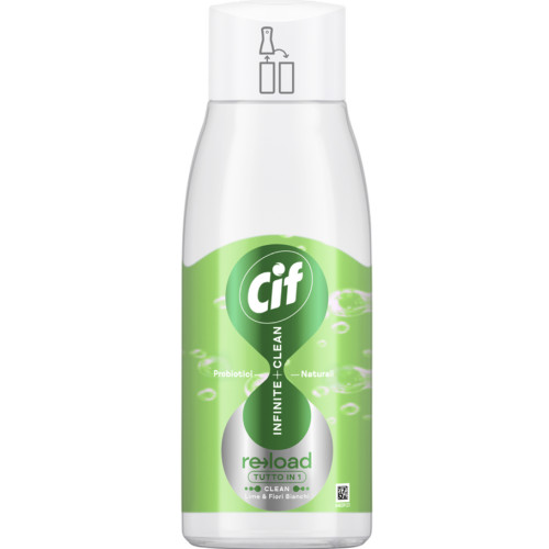 Cif Infinite Clean Sensitive з пробіотиками, аромат лимона та лемонграсу, запасний блок 590 мл